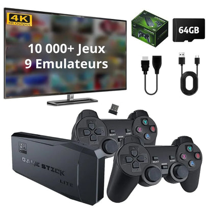Video game console with dual wireless controller, 2.4G