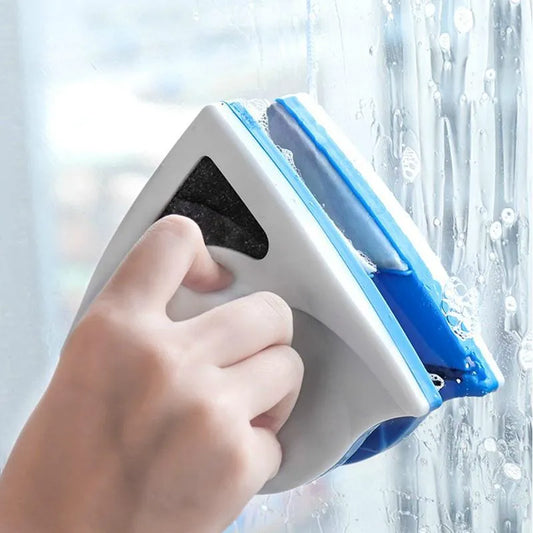 Magnetic window cleaner, brush for washing windows