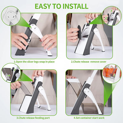 5 in 1 manual vegetable cutter 